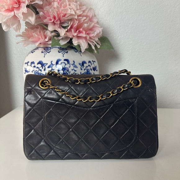 Vintage Chanel lambskin 24k gold plated small double flap - Picture 3 of 16